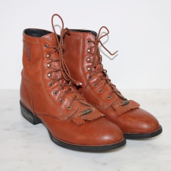 ariat heritage roper lace up